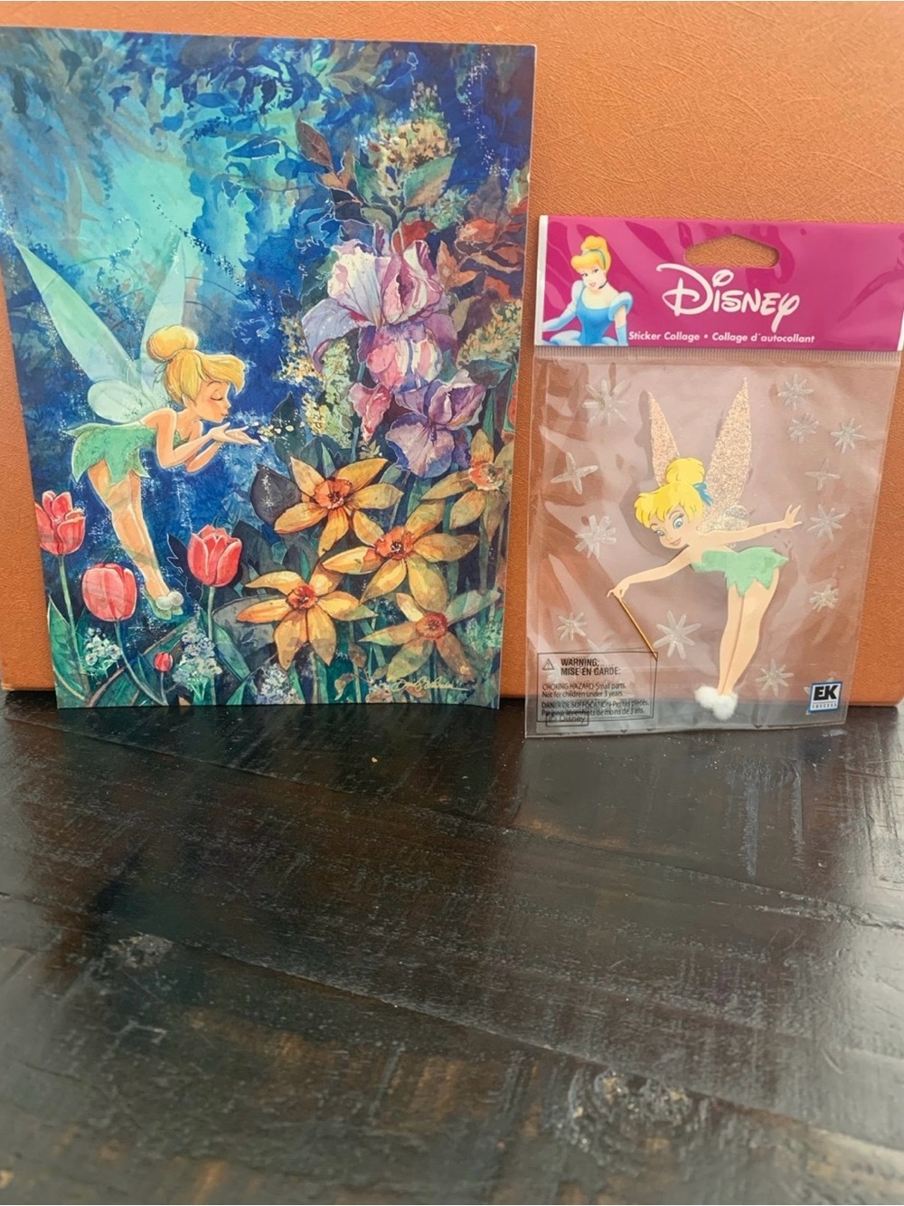 Disney Tinker Bell Wall Art Post card and Scrapbooking 2D sticker